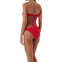 Melissa Odabash Cancun Triangle Bikini Top in Red Pique