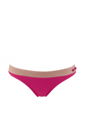 Smarty 304 Moderate Bikini Bottom in Fushia/Nude