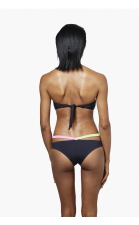 Chloe Strappy Bikini Bottom in Color Black