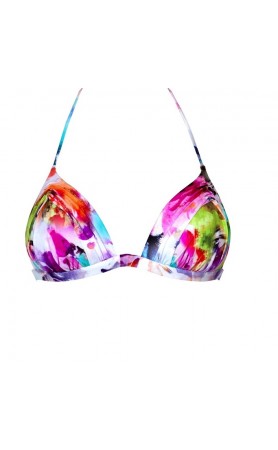 Intensity Molded Triangle Bikini Top in Water Colors