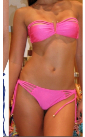 Muy Caliente Bandeau Top in Too Hot Pink